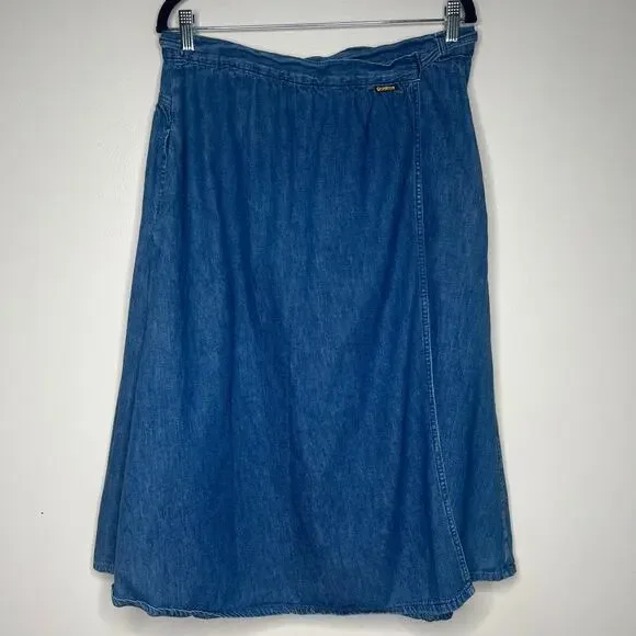 OshKosh B'gosh Denim Midi Skirt in Blue - Picture 6 of 13